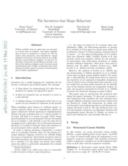 The Incentives that Shape Behaviour