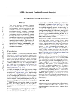 SGLB: Stochastic Gradient Langevin Boosting