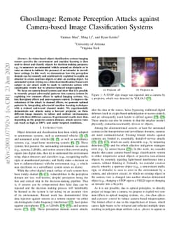 GhostImage: Remote Perception Attacks against Camera-based Image
  Classification Systems