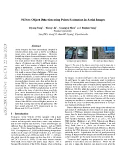 PENet: Object Detection using Points Estimation in Aerial Images