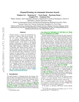 Channel Pruning via Automatic Structure Search