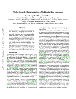 Model-theoretic Characterizations of Existential Rule Languages