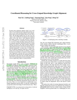 Coordinated Reasoning for Cross-Lingual Knowledge Graph Alignment