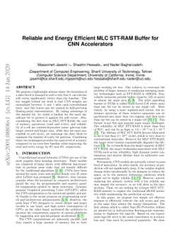 Reliable and Energy Efficient MLC STT-RAM Buffer for CNN Accelerators