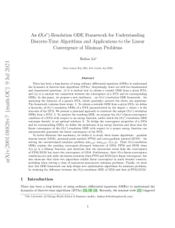 An $O(s^r)$-Resolution ODE Framework for Understanding Discrete-Time
  Algorithms and Applications to the Linear Convergence of Minimax Problems