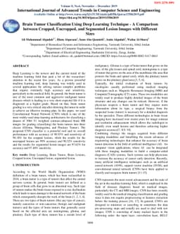 Brain Tumor Classification Using Deep Learning Technique -- A Comparison
  between Cropped, Uncropped, and Segmented Lesion Images with Different Sizes