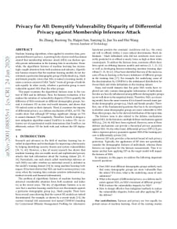 Privacy for All: Demystify Vulnerability Disparity of Differential
  Privacy against Membership Inference Attack