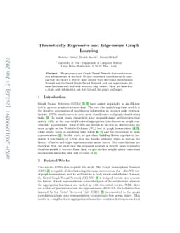 Theoretically Expressive and Edge-aware Graph Learning