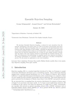 Ensemble Rejection Sampling