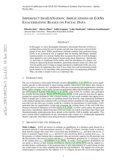 Imperfect ImaGANation: Implications of GANs Exacerbating Biases on
  Facial Data Augmentation and Snapchat Selfie Lenses