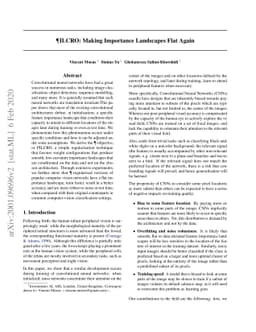 $¶$ILCRO: Making Importance Landscapes Flat Again