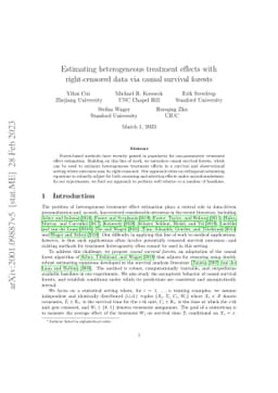 Estimating heterogeneous treatment effects with right-censored data via
  causal survival forests