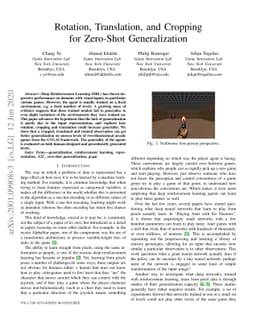 Rotation, Translation, and Cropping for Zero-Shot Generalization