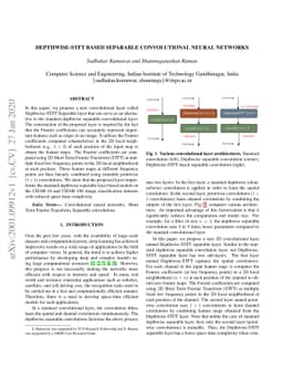 Depthwise-STFT based separable Convolutional Neural Networks