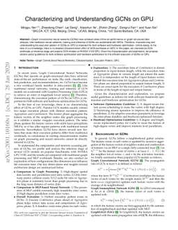 Characterizing and Understanding GCNs on GPU