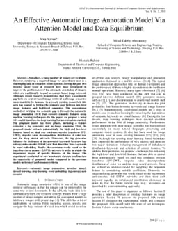 An Effective Automatic Image Annotation Model Via Attention Model and
  Data Equilibrium