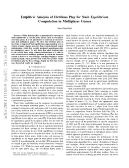 Empirical Analysis of Fictitious Play for Nash Equilibrium Computation
  in Multiplayer Games