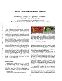 Multiple Object Tracking by Flowing and Fusing