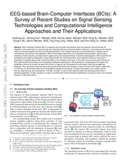 EEG-based Brain-Computer Interfaces (BCIs): A Survey of Recent Studies
  on Signal Sensing Technologies and Computational Intelligence Approaches and
  their Applications