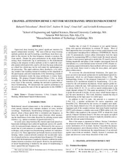 Channel-Attention Dense U-Net for Multichannel Speech Enhancement