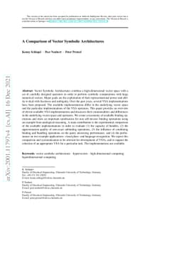 A comparison of Vector Symbolic Architectures