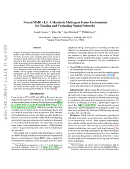 Neural MMO v1.3: A Massively Multiagent Game Environment for Training
  and Evaluating Neural Networks