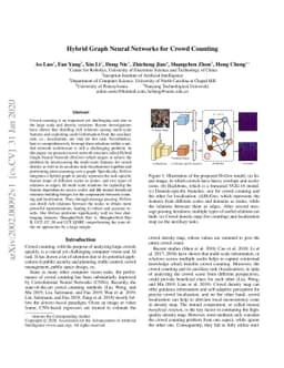 Hybrid Graph Neural Networks for Crowd Counting