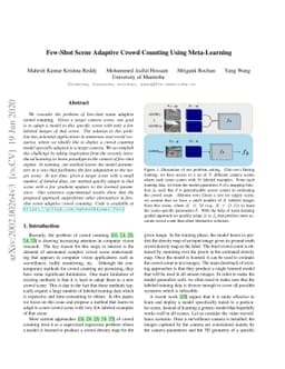 Few-Shot Scene Adaptive Crowd Counting Using Meta-Learning