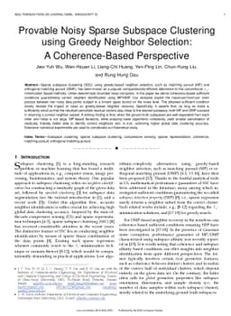 Provable Noisy Sparse Subspace Clustering using Greedy Neighbor
  Selection: A Coherence-Based Perspective