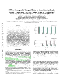 DWM: A Decomposable Winograd Method for Convolution Acceleration