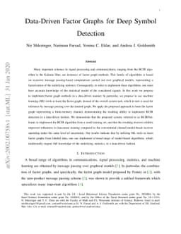 Data-Driven Factor Graphs for Deep Symbol Detection