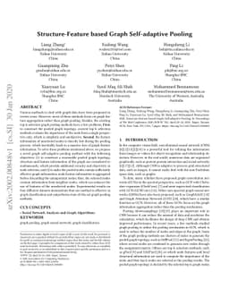 Structure-Feature based Graph Self-adaptive Pooling