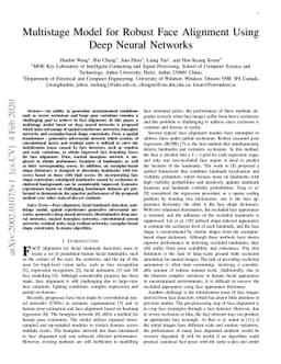 Multistage Model for Robust Face Alignment Using Deep Neural Networks