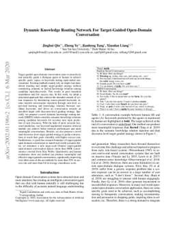 Dynamic Knowledge Routing Network For Target-Guided Open-Domain
  Conversation