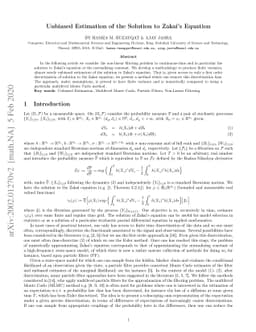 Unbiased Estimation of the Solution to Zakai's Equation