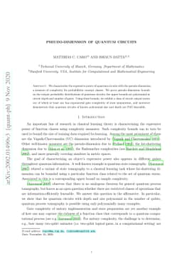Pseudo-dimension of quantum circuits