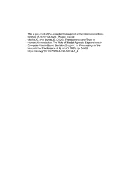 Transparency and Trust in Human-AI-Interaction: The Role of
  Model-Agnostic Explanations in Computer Vision-Based Decision Support