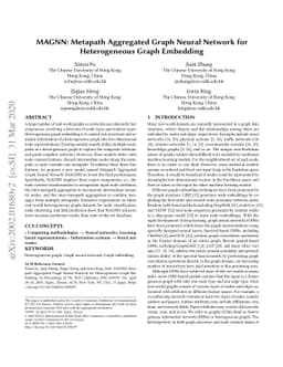 MAGNN: Metapath Aggregated Graph Neural Network for Heterogeneous Graph
  Embedding