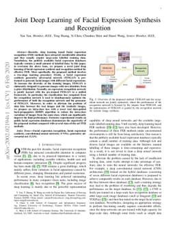 Joint Deep Learning of Facial Expression Synthesis and Recognition