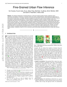 Fine-Grained Urban Flow Inference