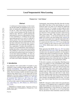 Local Nonparametric Meta-Learning