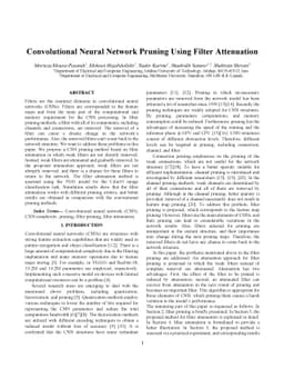 Convolutional Neural Network Pruning Using Filter Attenuation