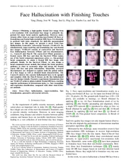 Face Hallucination with Finishing Touches