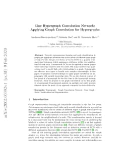 Line Hypergraph Convolution Network: Applying Graph Convolution for
  Hypergraphs