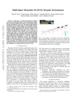 Multi-object Monocular SLAM for Dynamic Environments