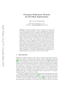 Prototype Refinement Network for Few-Shot Segmentation