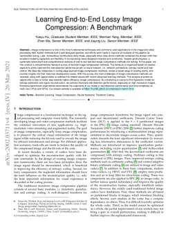 Learning End-to-End Lossy Image Compression: A Benchmark