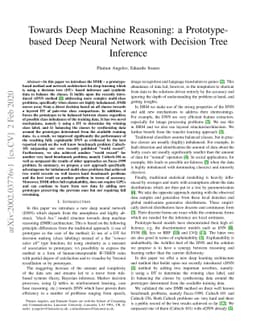 Towards Deep Machine Reasoning: a Prototype-based Deep Neural Network
  with Decision Tree Inference
