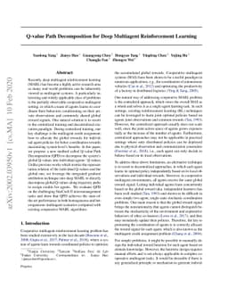 Q-value Path Decomposition for Deep Multiagent Reinforcement Learning