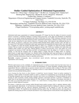 Outlier Guided Optimization of Abdominal Segmentation